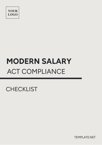 Free Modern Salary Act Compliance Checklist Template to Edit Online Free Modern Salary Act Compliance Checklist Template to Edit Online