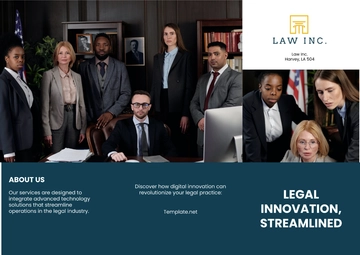Free Law Firm Digital Brochure Template to Edit Online