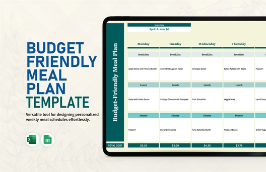 Budget-Friendly Meal Plan Template