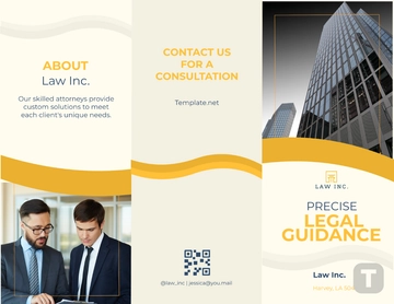 Free Law Firm Service Brochure Template to Edit Online