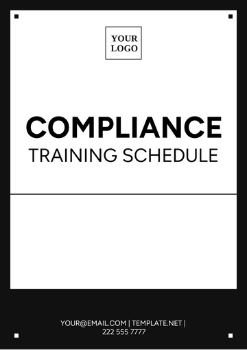 Free Compliance Training Schedule Template to Edit Online