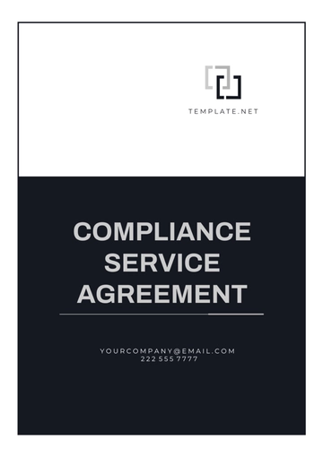 Free Compliance Services Agreement Template to Edit Online