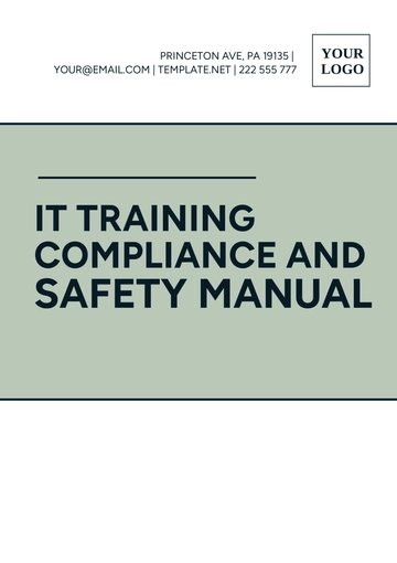 Free IT Training Compliance And Safety Manual Template to Edit Online
