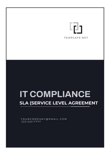Free IT Compliance Sla (Service Level Agreement) Template to Edit Online
