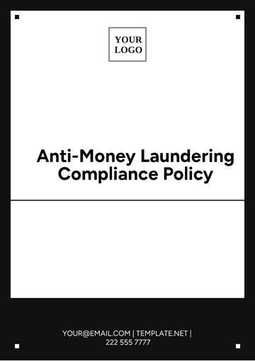 Free Anti-Money Laundering Compliance Policy Template to Edit Online