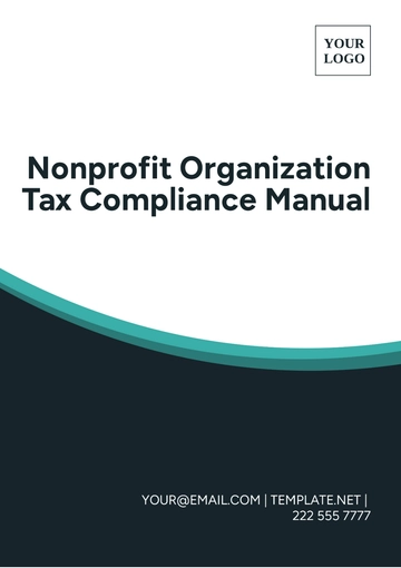 Free Nonprofit Organization Tax Compliance Manual Template to Edit Online