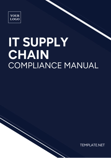 Free IT Supply Chain Compliance Manual Template to Edit Online