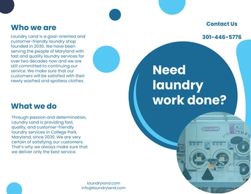 Free Laundry Brochure to Edit Online
