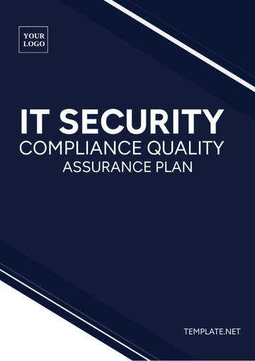 Free IT Security Compliance Quality Assurance Plan Template to Edit Online