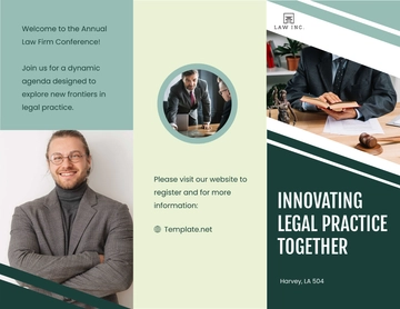 Free Law Firm Conference Brochure Template to Edit Online