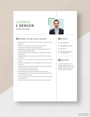 Outside Salesman Resume