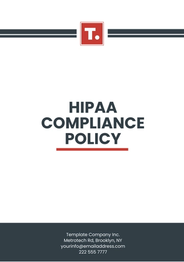 Free HIPAA Compliance Policy Template to Edit Online