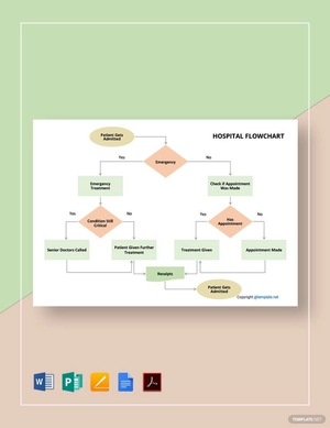 Simple Hospital Flowchart Template