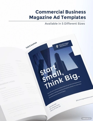 Commercial Business Magazine Ads Template