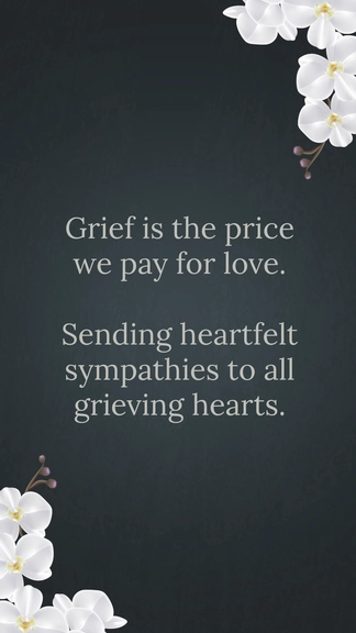 Free Unique Sympathy Messages Template to Edit Online
