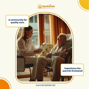 Free Nursing Home Instagram Post Template to Edit Online