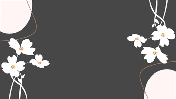 Free White Flowers Background to Edit Online