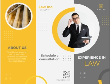 Free Law Firm Portfolio Brochure Template to Edit Online
