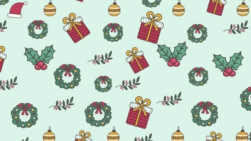 Free Retro Christmas Pattern  to Edit Online