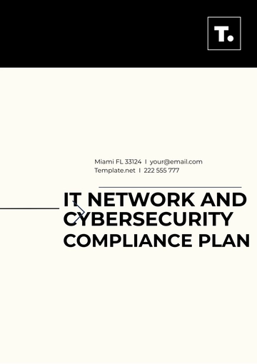 Free IT Network And Cybersecurity Compliance Plan Template to Edit Online
