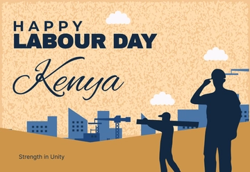 Free Labour Day Kenya Template to Edit Online