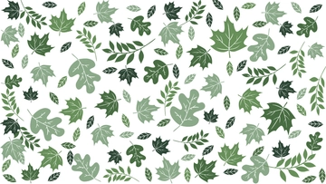 Free Green Leaves Pattern Background to Edit Online