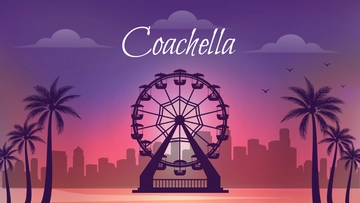 Free Coachella Ferris Wheel Background Template to Edit Online
