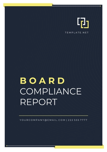 Free Board Compliance Report Template to Edit Online