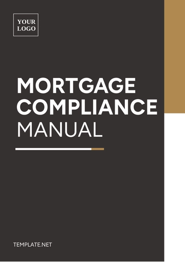 Free Mortgage Compliance Manual Template to Edit Online