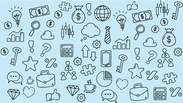 Free Business Doodle Pattern to Edit Online