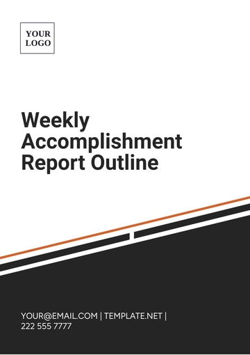 Free Weekly Accomplishment Report Outline Template to Edit Online