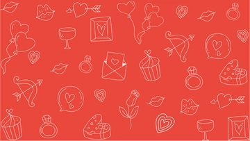 Free Love Doodle Pattern to Edit Online
