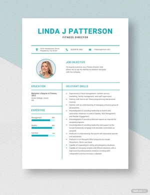 Fitness Director Resume