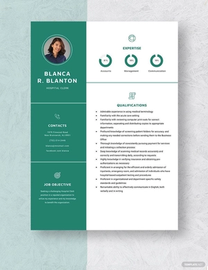 Hospital Clerk Resume