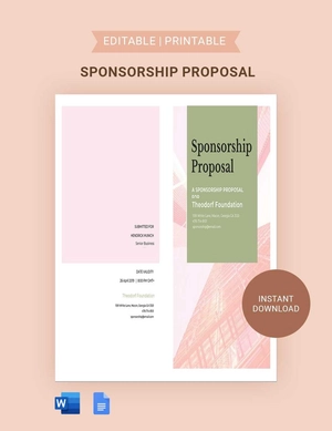 Sponsorship Proposal