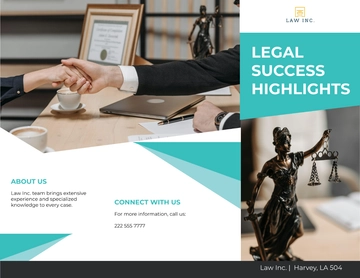 Free Law Firm Success Stories Brochure Template to Edit Online