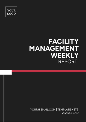 Free Facility Management Weekly Report Template to Edit Online
