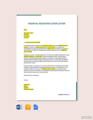 Hospital Recruiter Cover Letter