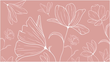 Free White Floral Background to Edit Online