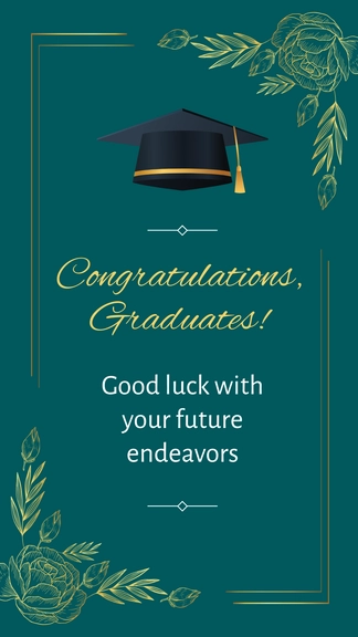 Free Congratulations graduation card Template to Edit Online