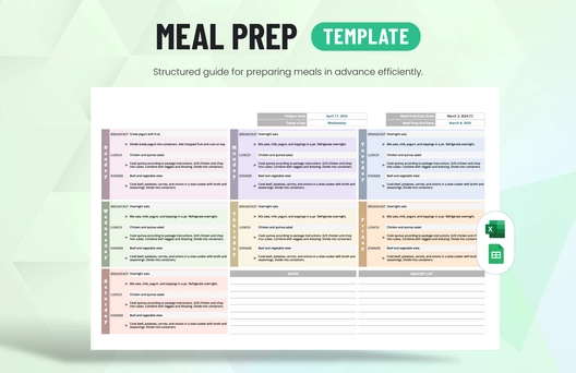 Meal Prep Template