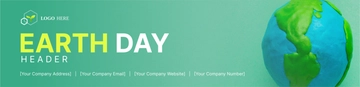 Free Earth Day Craft Header Template to Edit Online