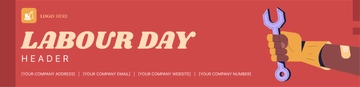 Free Labour Day Header Template to Edit Online