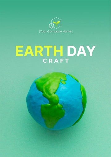 Free Earth Day Craft Cover Page Template to Edit Online