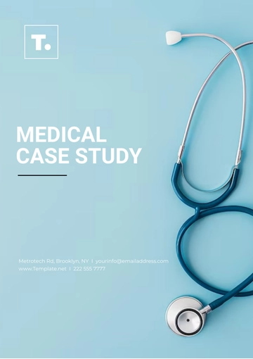 Free Medical Case Study Template to Edit Online