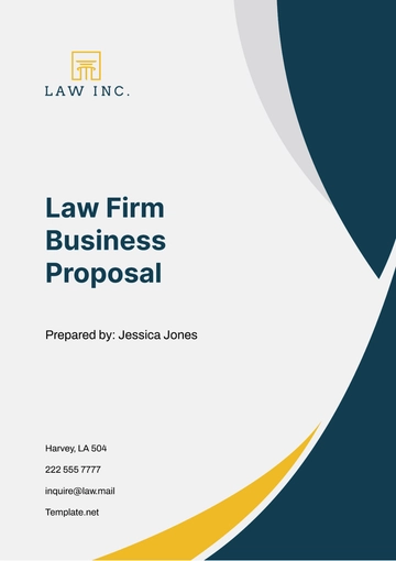 Free Law Firm Business Proposal Template to Edit Online