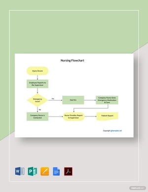 Simple Nursing Flowchart Template