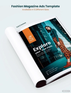 Fashion Magazine Ads Template