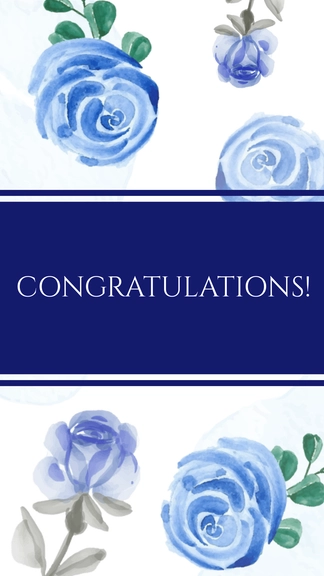 Free Congratulations Greeting Banner Template to Edit Online