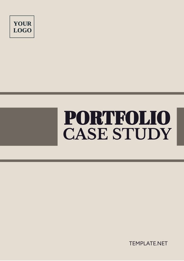 Free Simple Portfolio Case Study Template to Edit Online
